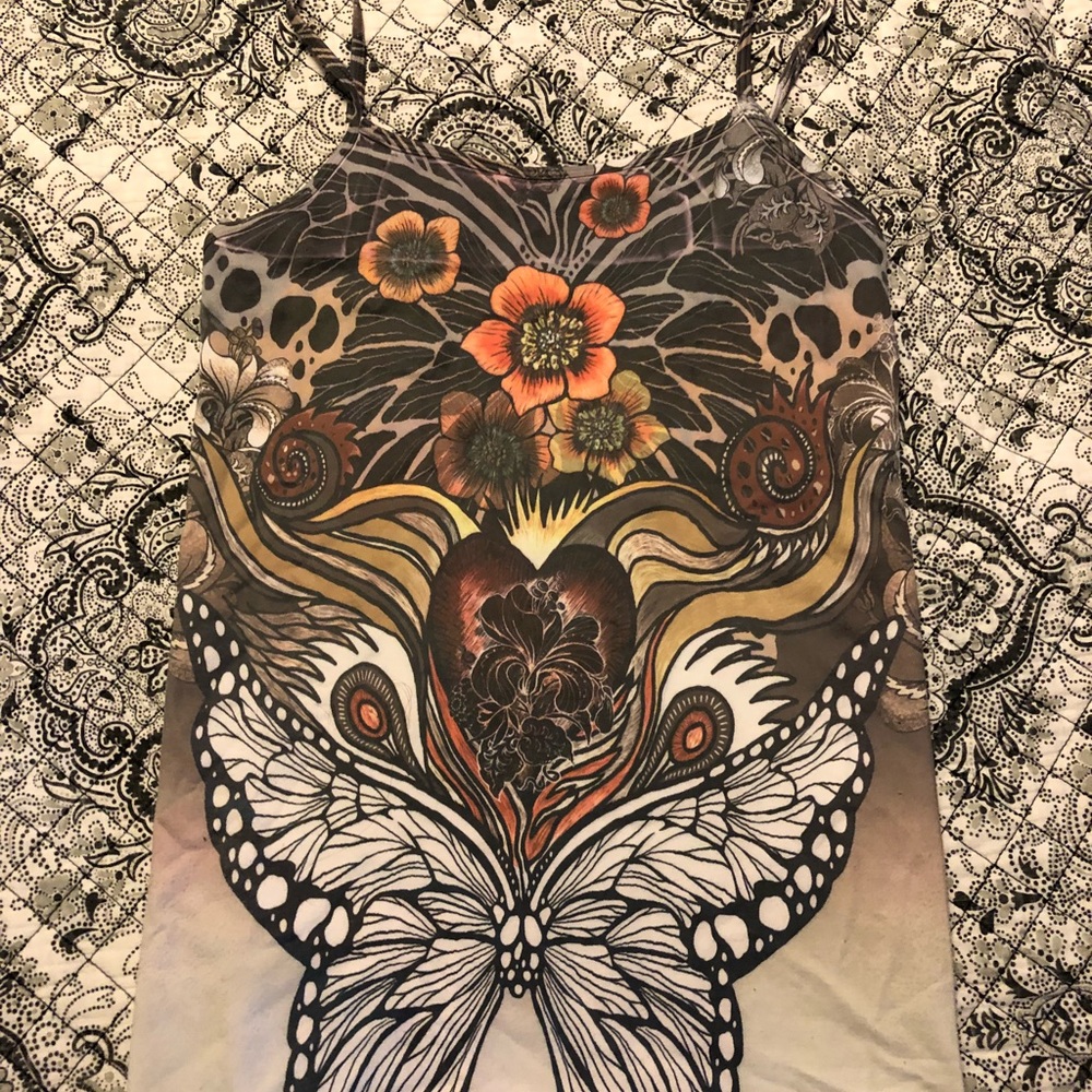 Butterfly art tank